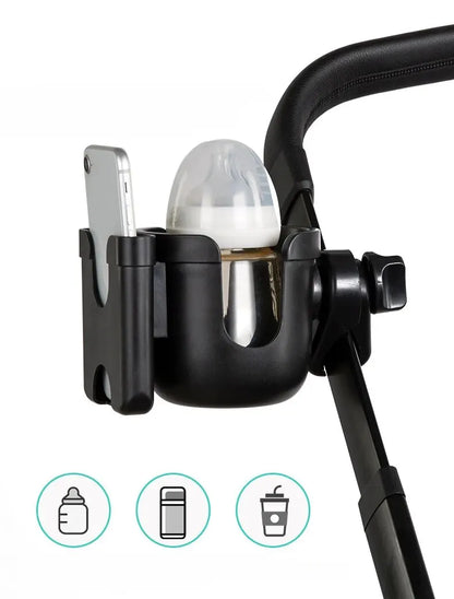 Kinderwagen Handy- & Getränkehalterung – praktisch, stabil, universell