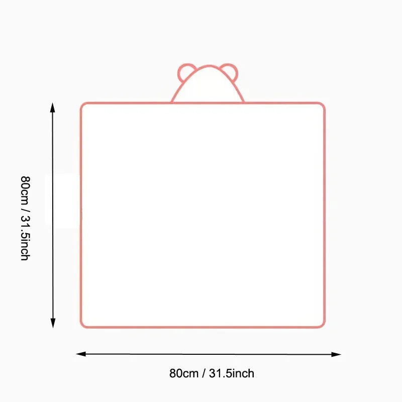 Baby Fleece Handtuch 80x80